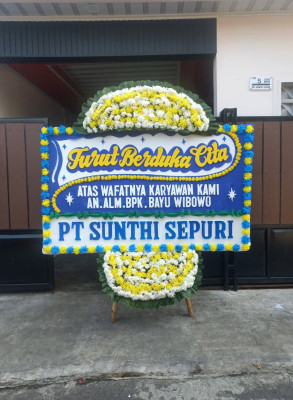 Papan Bunga Duka di Payo Lebar